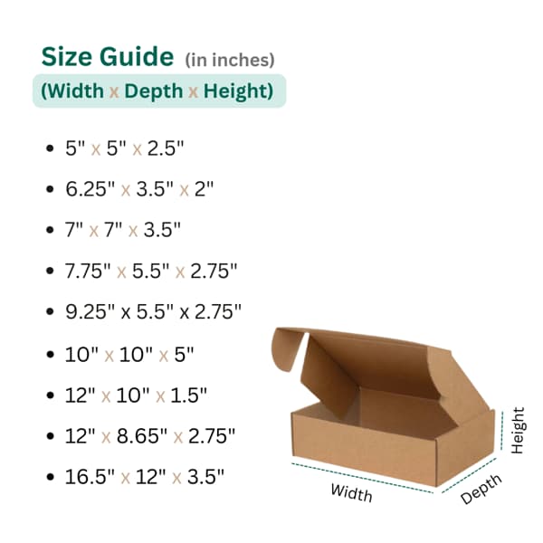 Printed Corrugated Mailer Box (Single Color) - Image 2